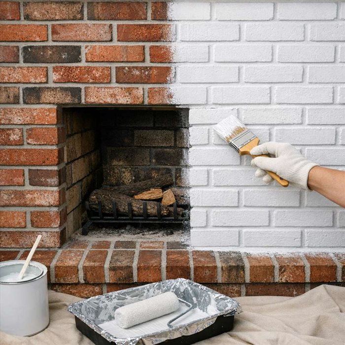 Comment repeindre une cheminée en briques : guide facile et durable